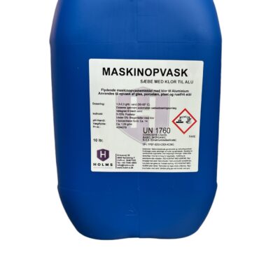 til opvaskemaskiner. Maskinopvask med klor